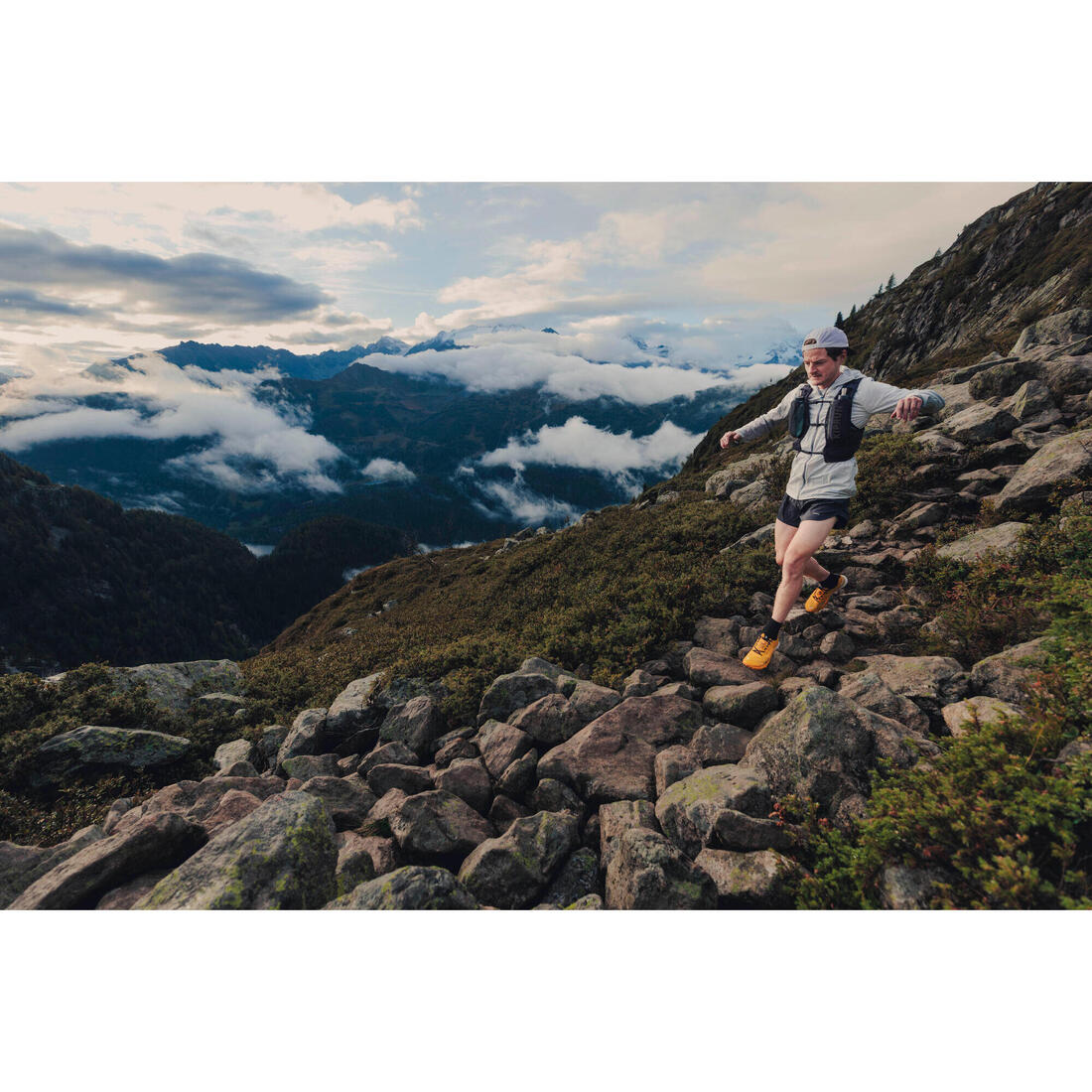 Short de running homme - kiprun run 500 confort split