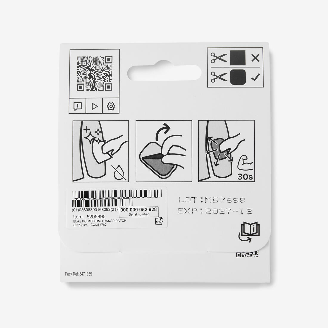 Patchs autocollants de réparation textile multi-usages, transparent