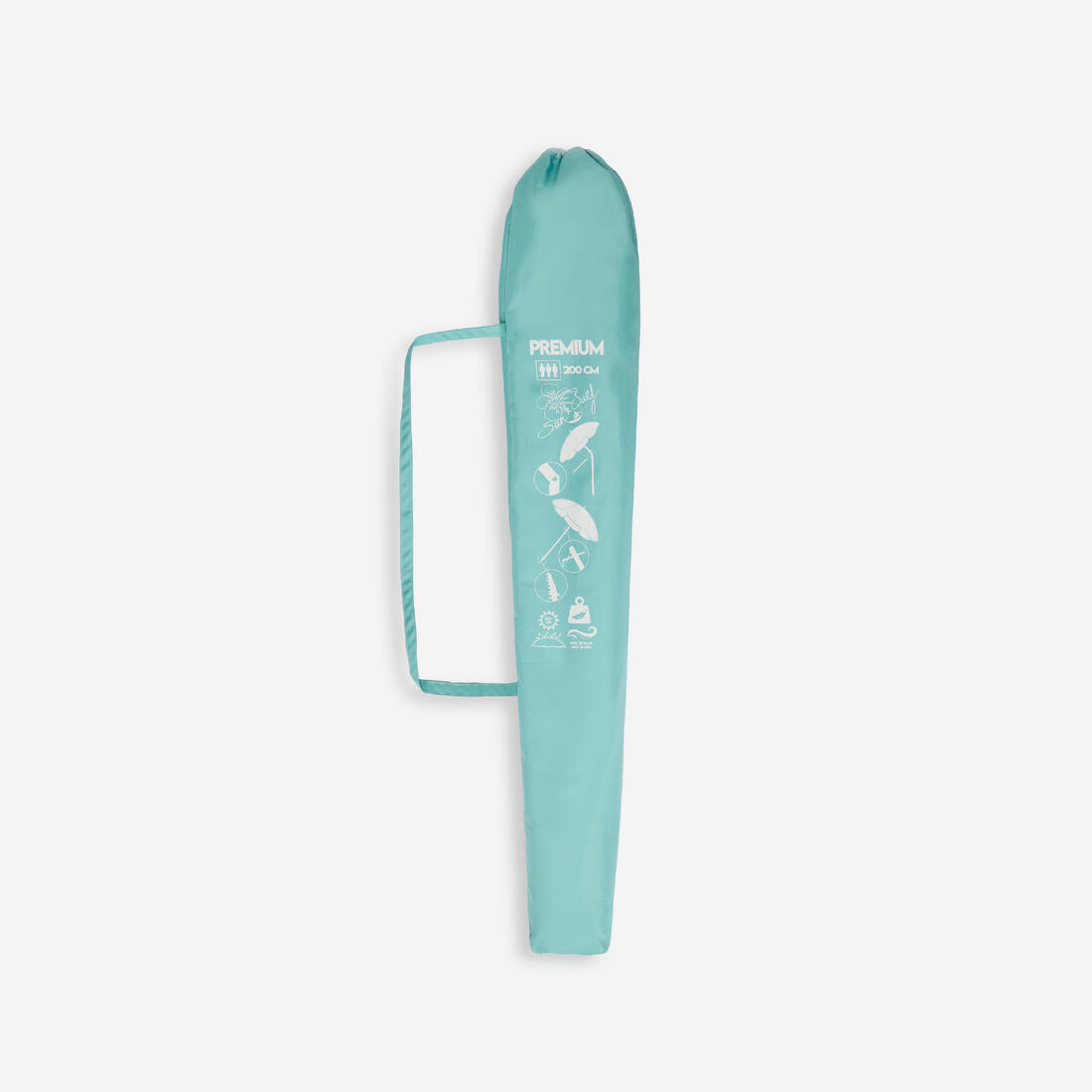 Parasol de plage Premium inclinable 200 cm - vert