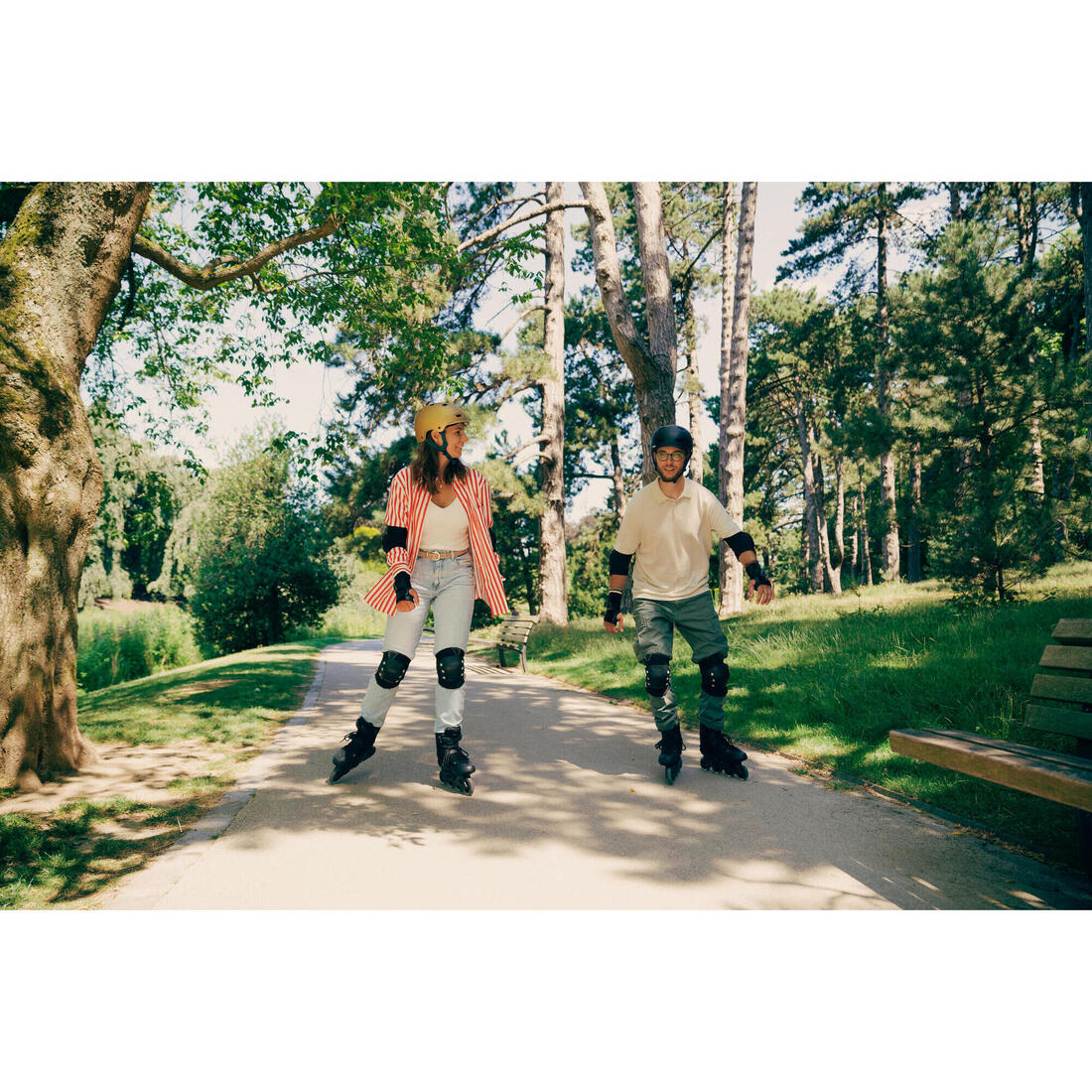 Roller fitness adulte FIT100 Noir Mint