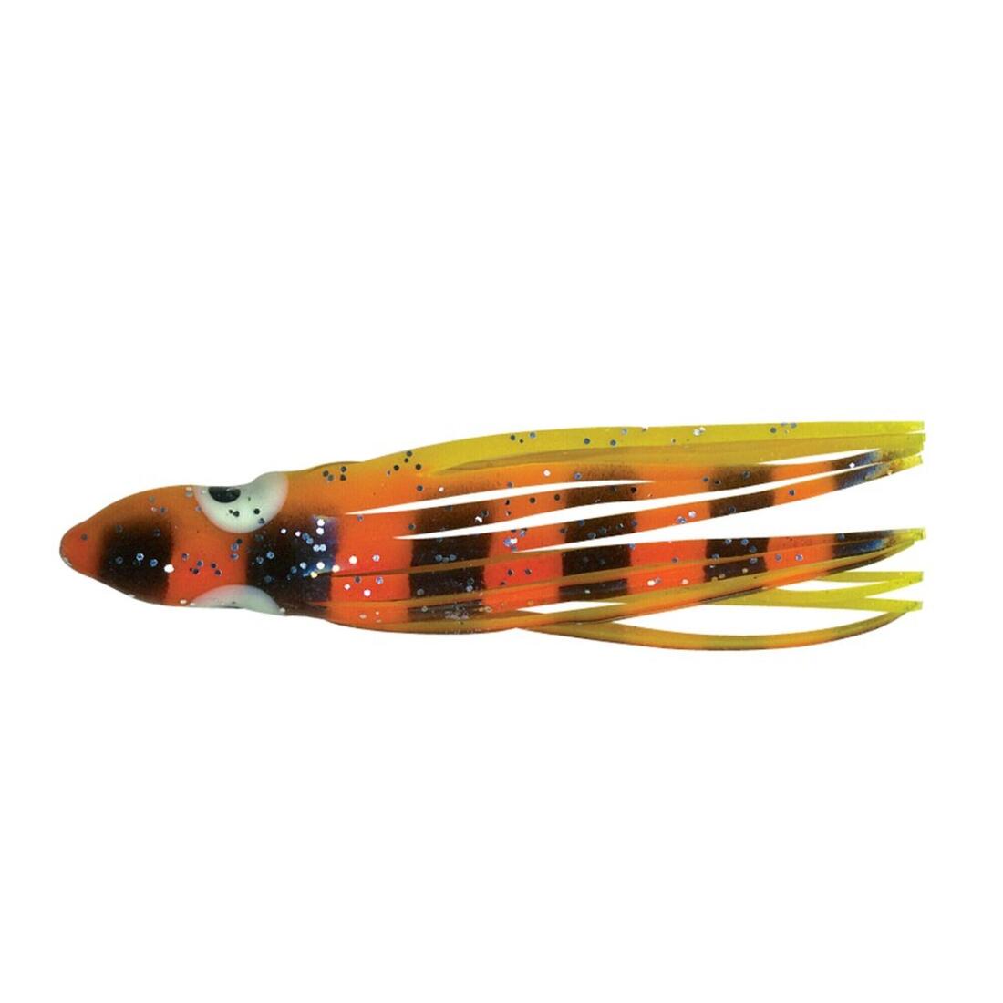 OCTOPUS 6CM x5 JAUNE RAYE ORANGE FLASHMER