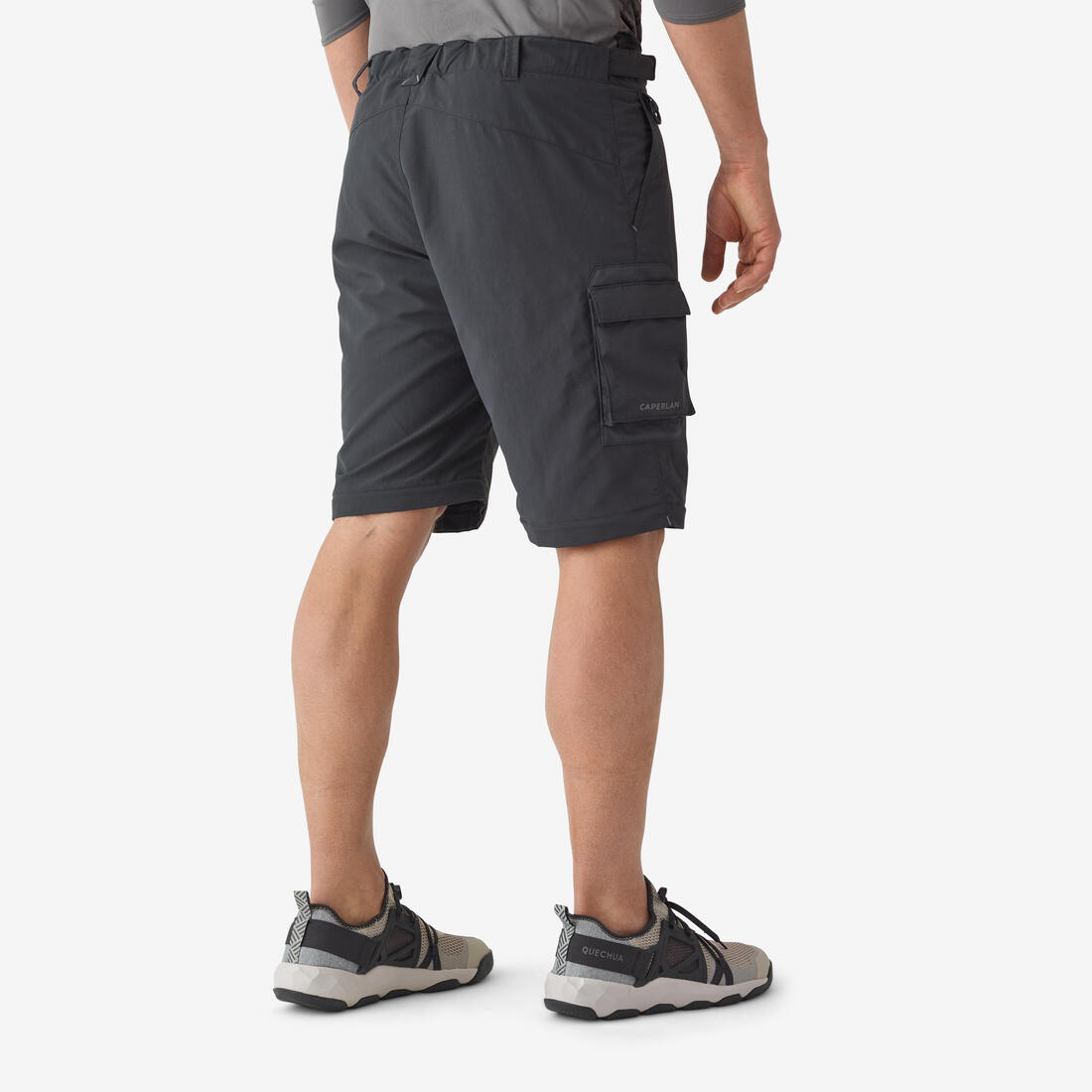 Pantalon de pêche convertible UPF50+ Homme - FT 500 ANTI-UV gris