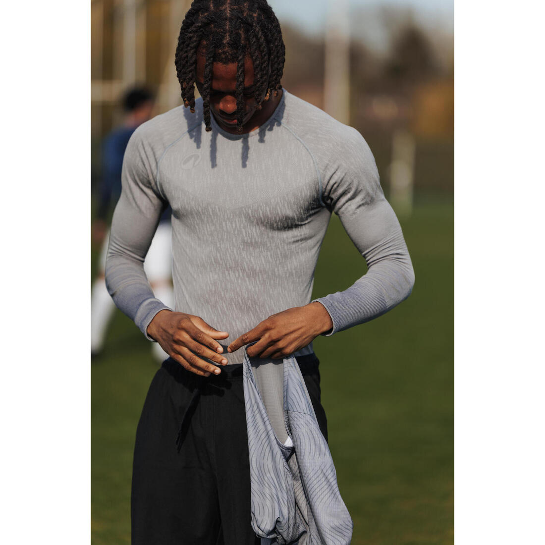 Sous-maillot de foot thermique sans-couture manches longues, Keepdry