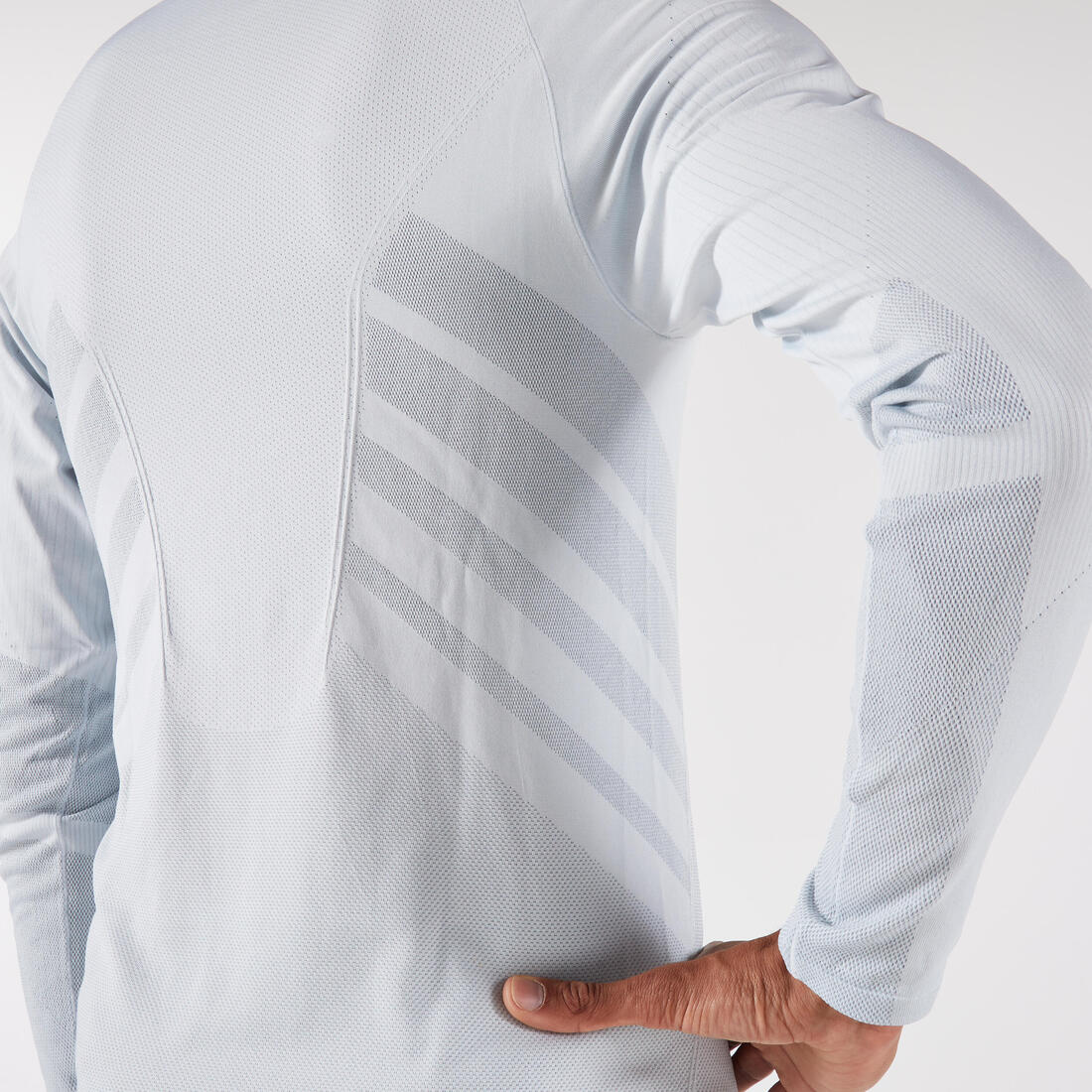 T-Shirt manches longues running sans couture Homme, KIPRUN Run 500