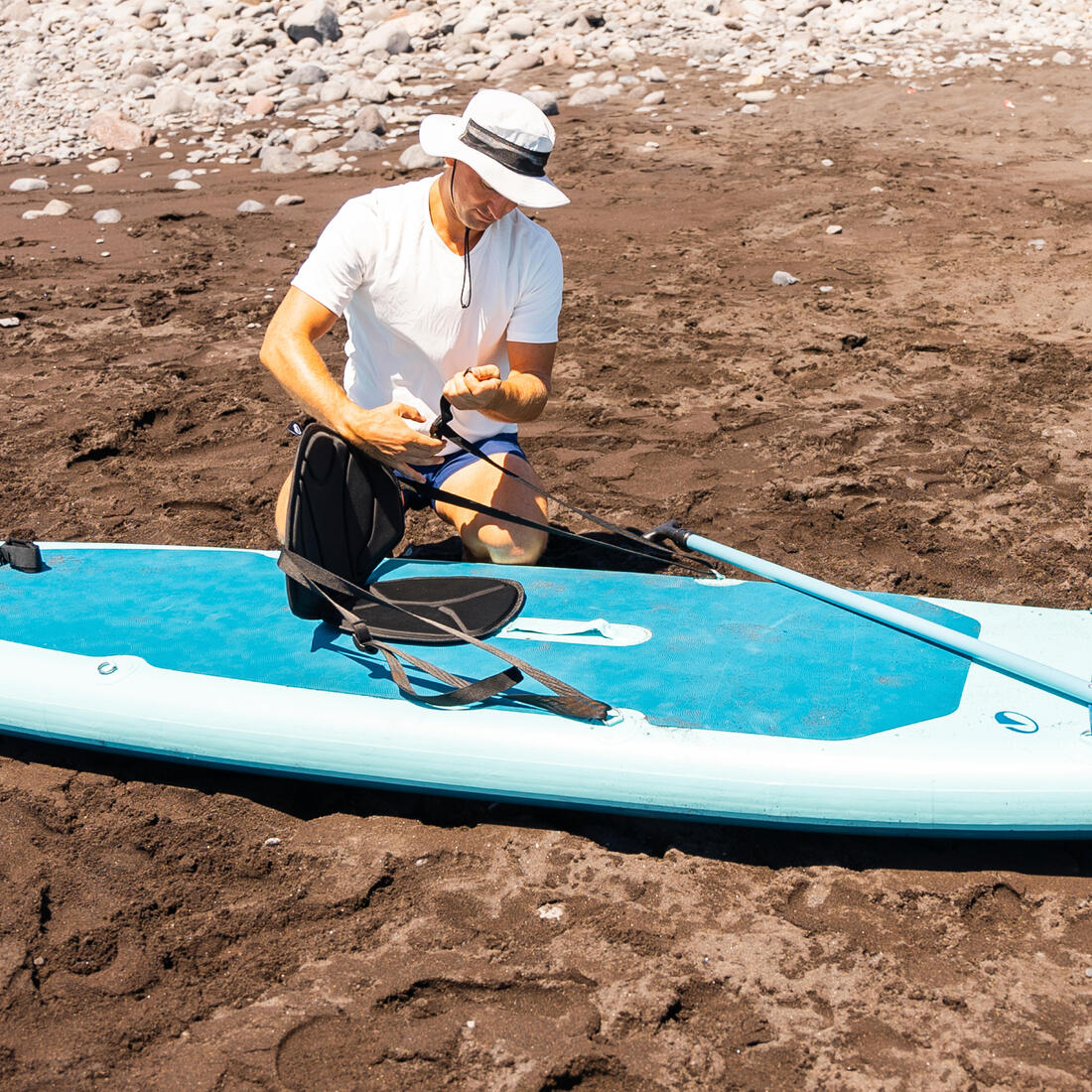 Siège de stand up paddle double accroches - Noir