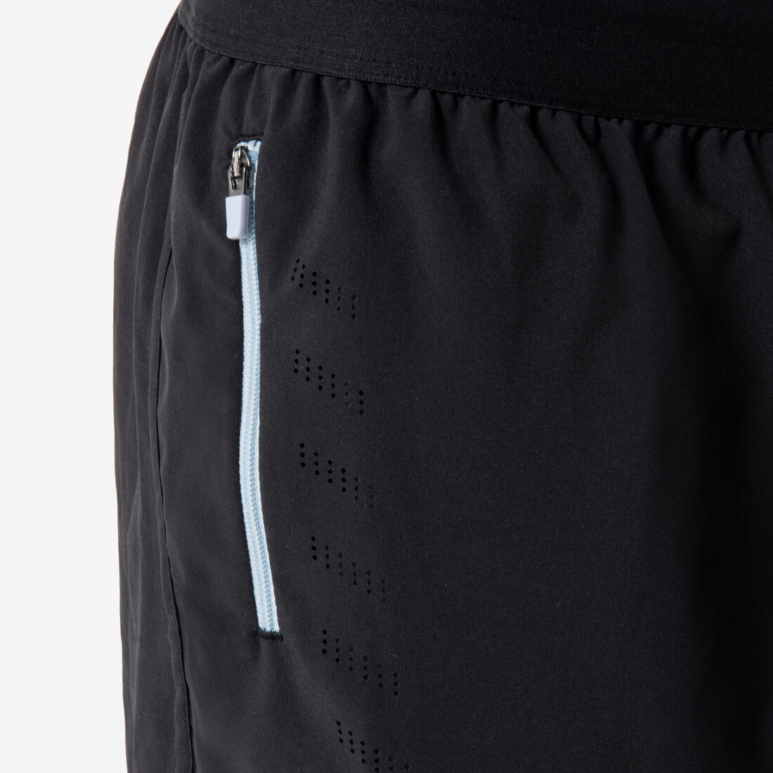 Short de Running respirant Enfant - KIPRUN dry+ 900 noir et gris