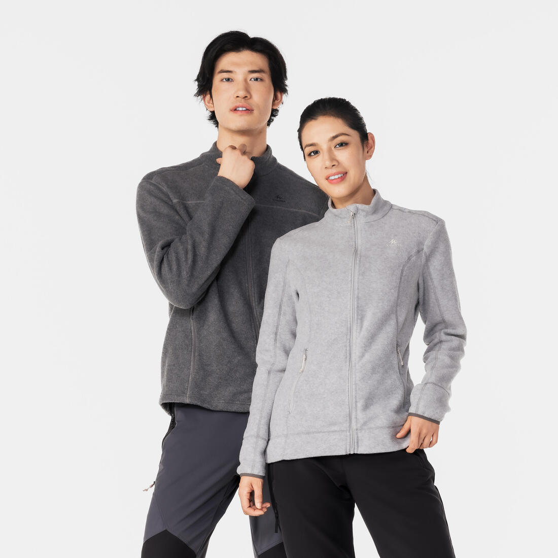 Polaire de randonnée montagne femme, MH100 full zip
