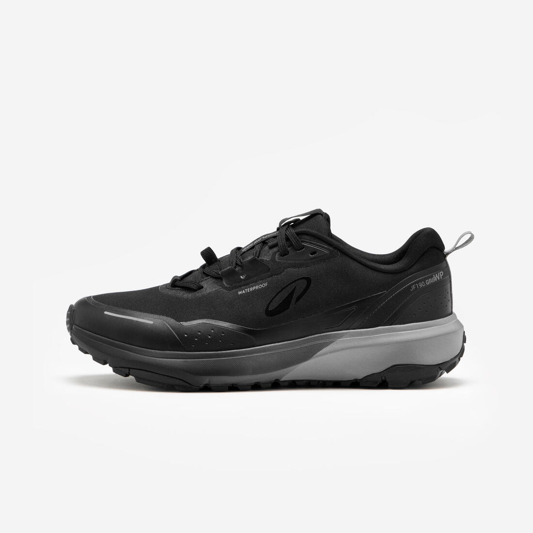 Chaussures de running et trail homme waterproof, JF 190 GRIP noir