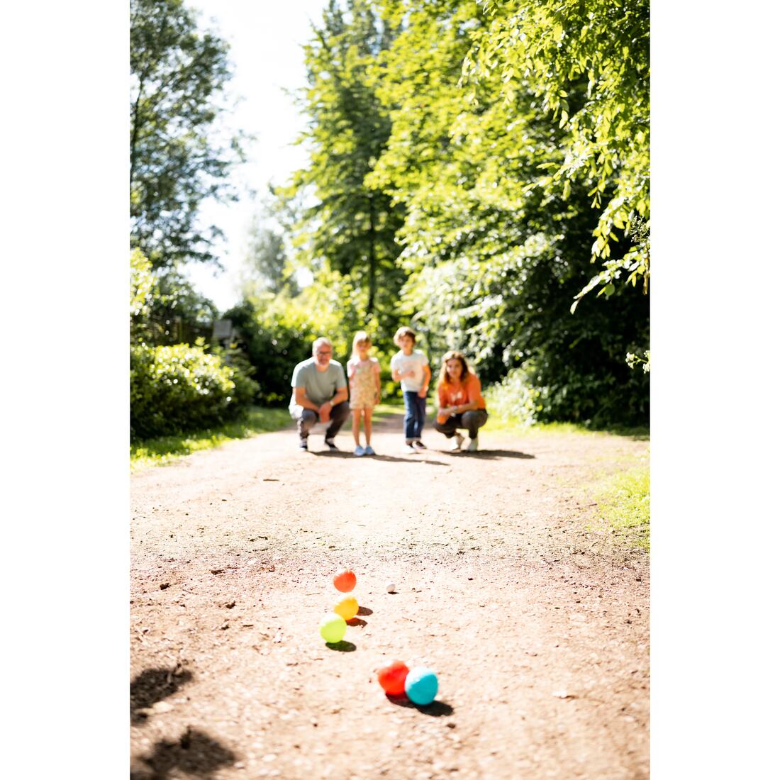 Jeu de 8 boules de pétanque en plastique