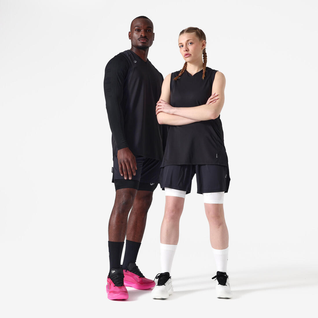 Sous-maillot de basket NBA seamless manches longues homme femme, 900