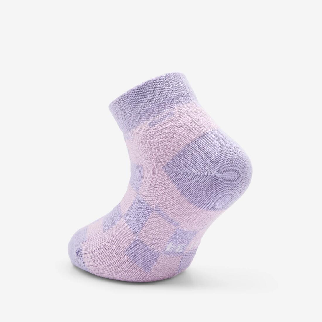 Chaussettes de sport courtes enfant, violet et