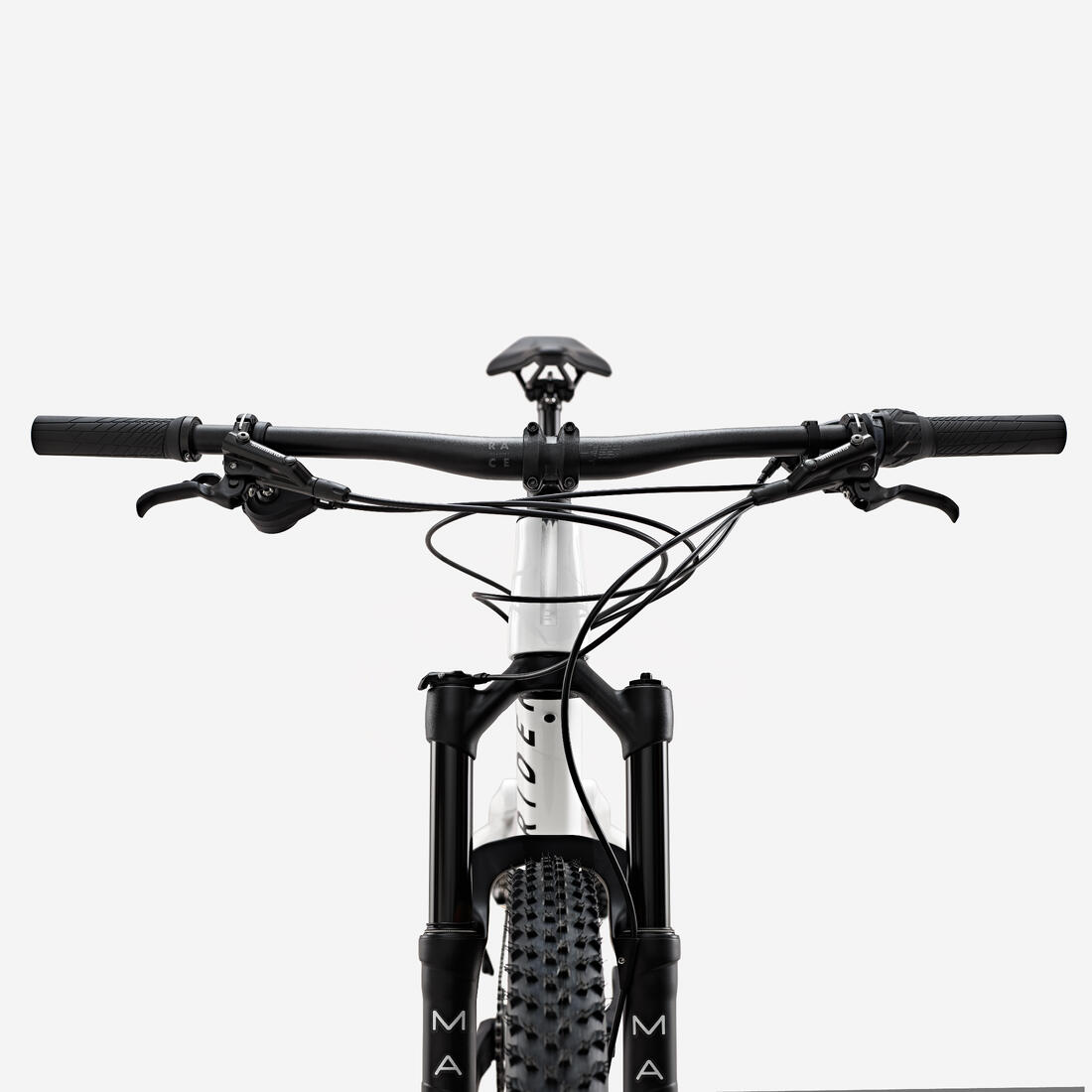 Vélo VTT tout suspendu XC cadre carbone RACE 900 S, Blanc