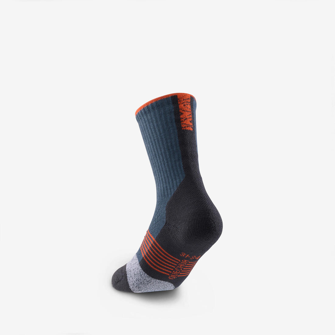 Chaussettes de randonnée hautes en laine (2 paires) 27 au 38 enfant, Hike 900