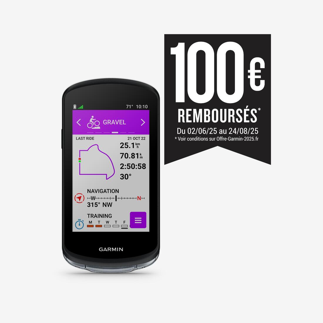 COMPTEUR VELO GPS 1040 GARMIN