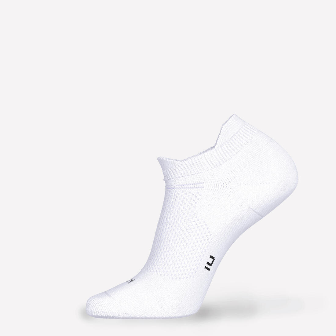 Lot de 2 paires de chaussettes de running RUN500 fines invisibles noires