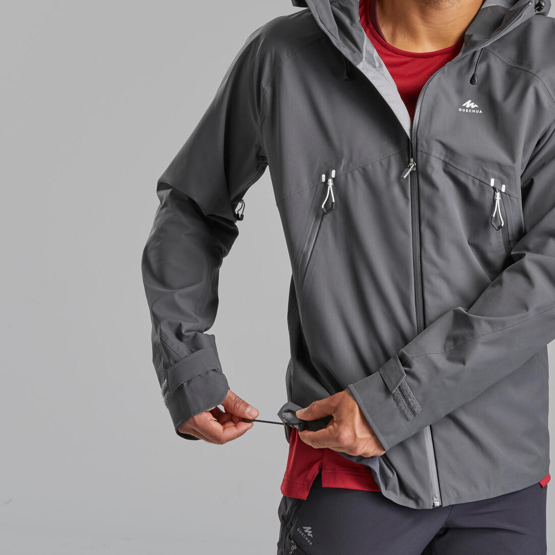 Veste légère imperméable de randonnée - mh500 - homme