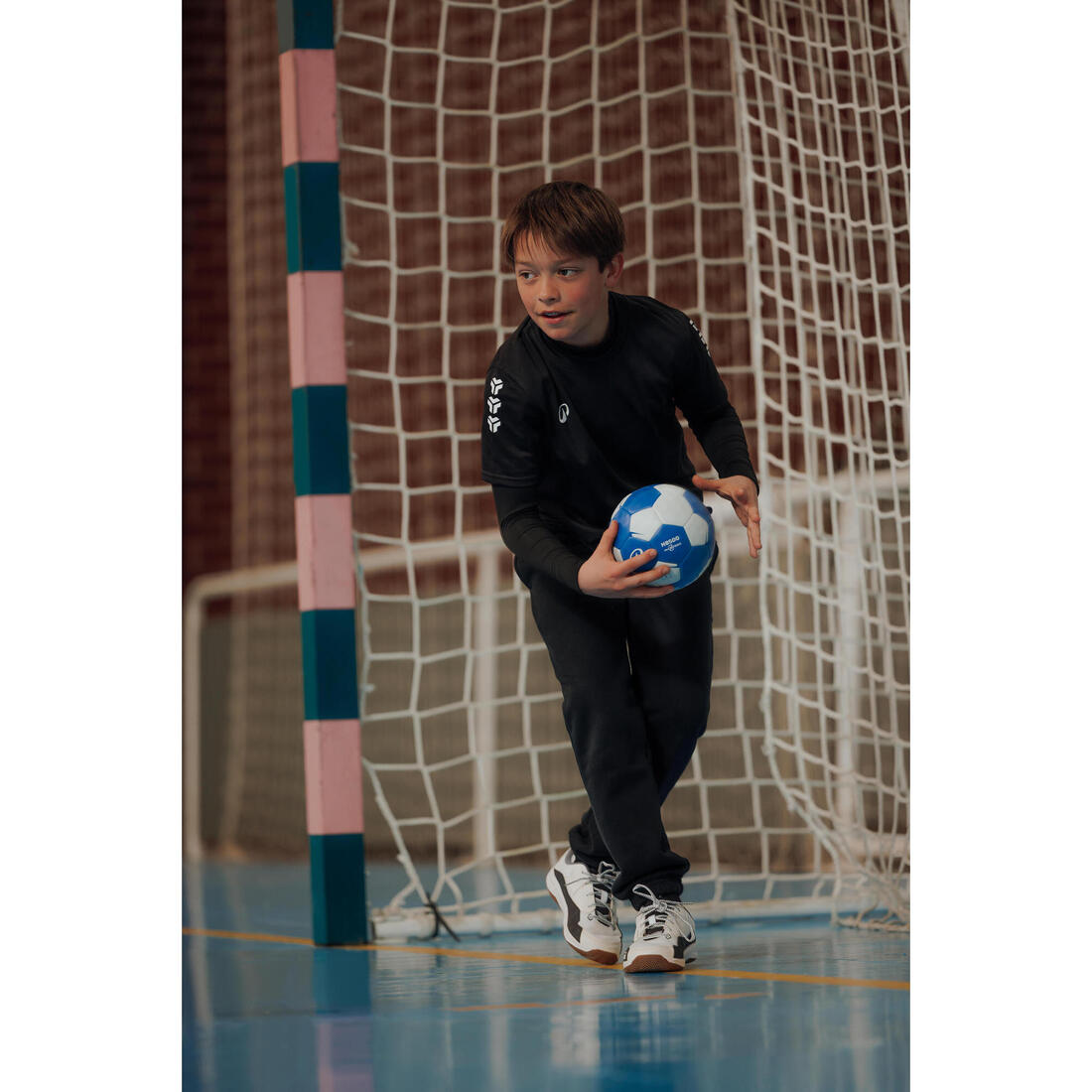 Ballon de handball sans résine taille 1 - Waxfree Ultragrip bleu / blanc