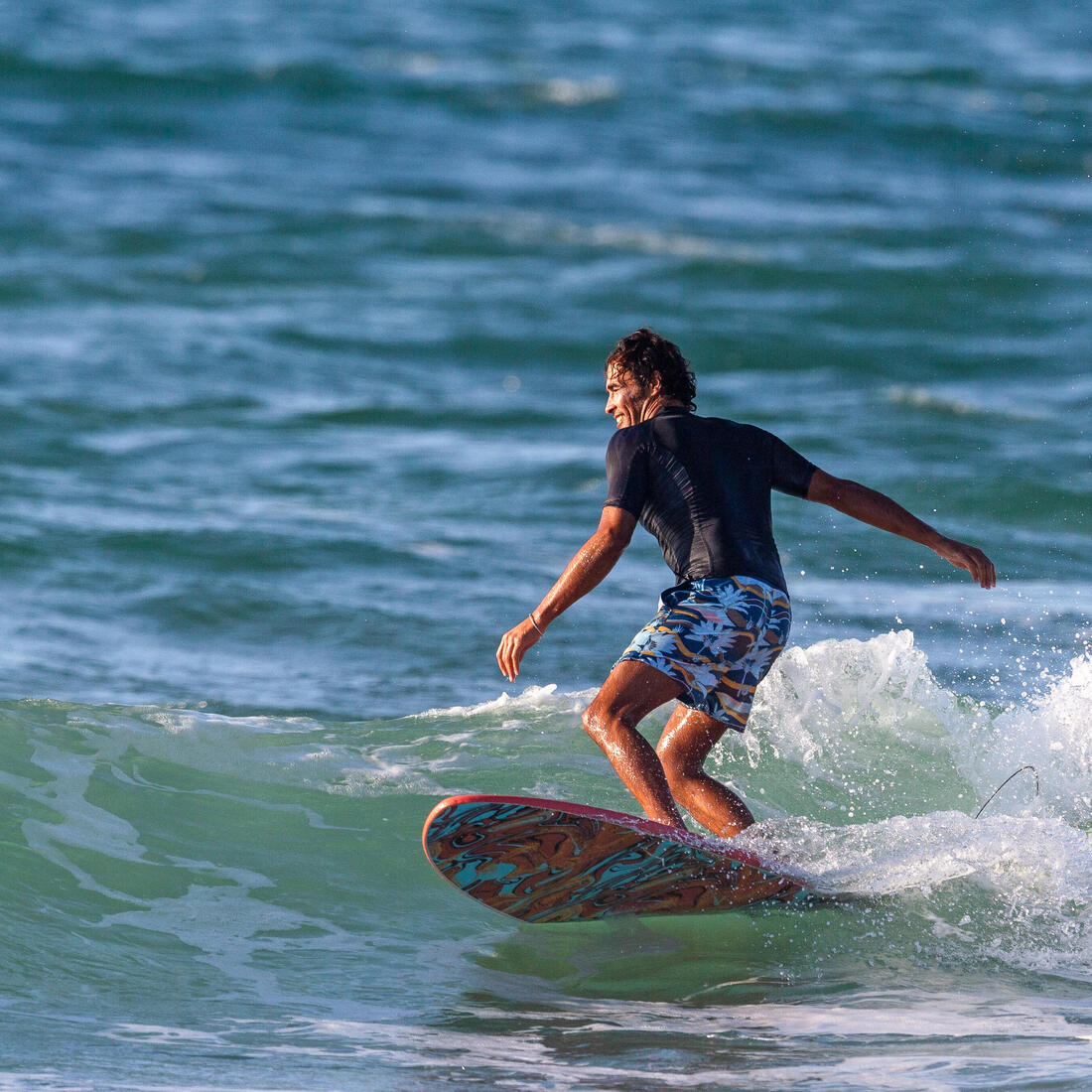 Boardshort surf 500 17" GOOD BLUE