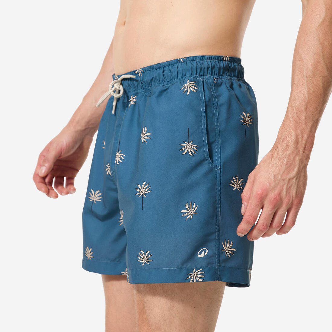 Boardshort surf short de bain court 15" homme, 100 Palmito