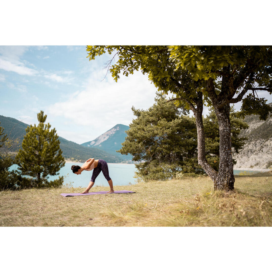 CORSAIRE FEMME YOGA DYNAMIQUE IMPRIME VIOLET