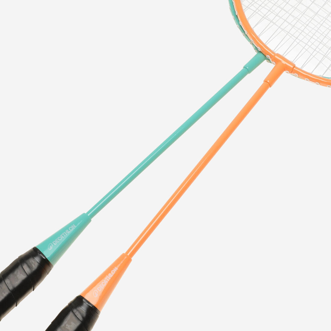Set Raquettes de Badminton de Loisir Adulte Discover BR100Ad - Turquoise/Orange