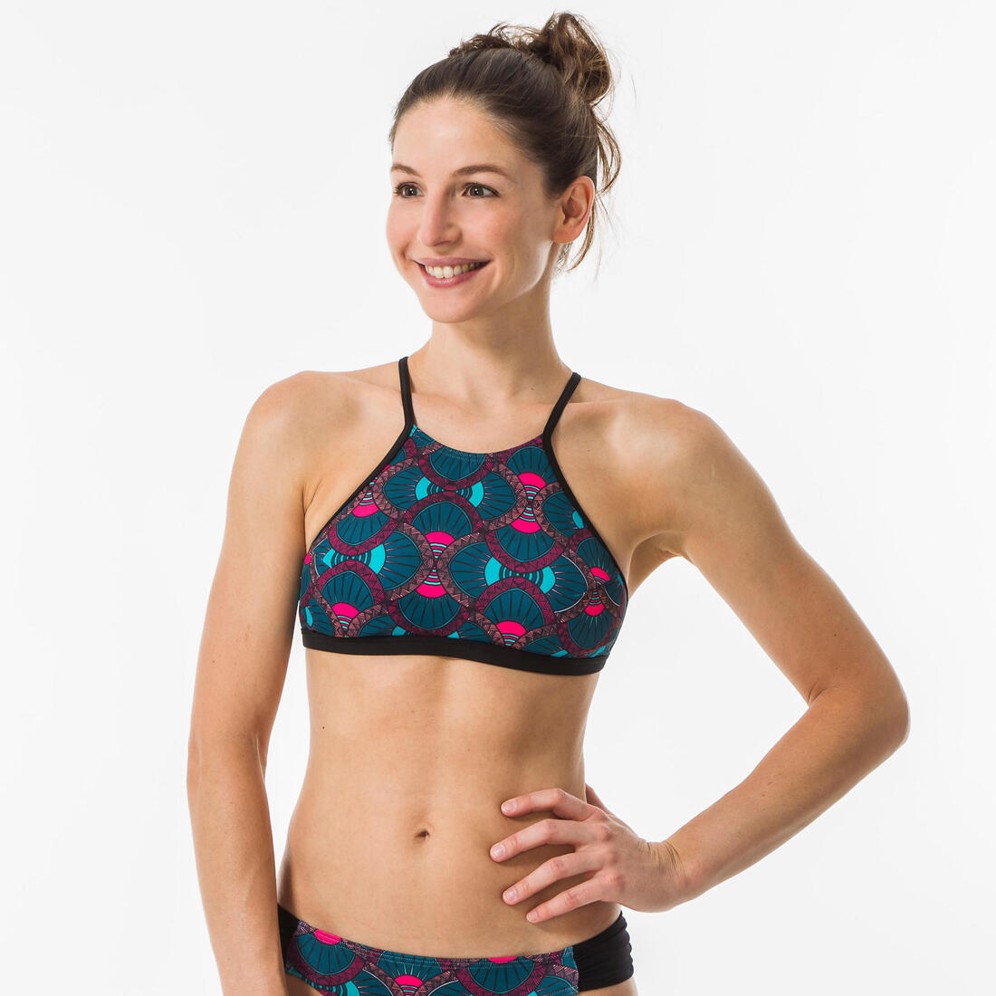 Haut de maillot de bain femme brassière de surf dos dégagé ANDREA SUPAI DIVA