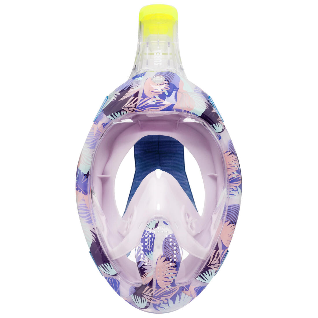 Masque snorkeling surface easybreath + avec valve acoustique > 10 ans - jungl