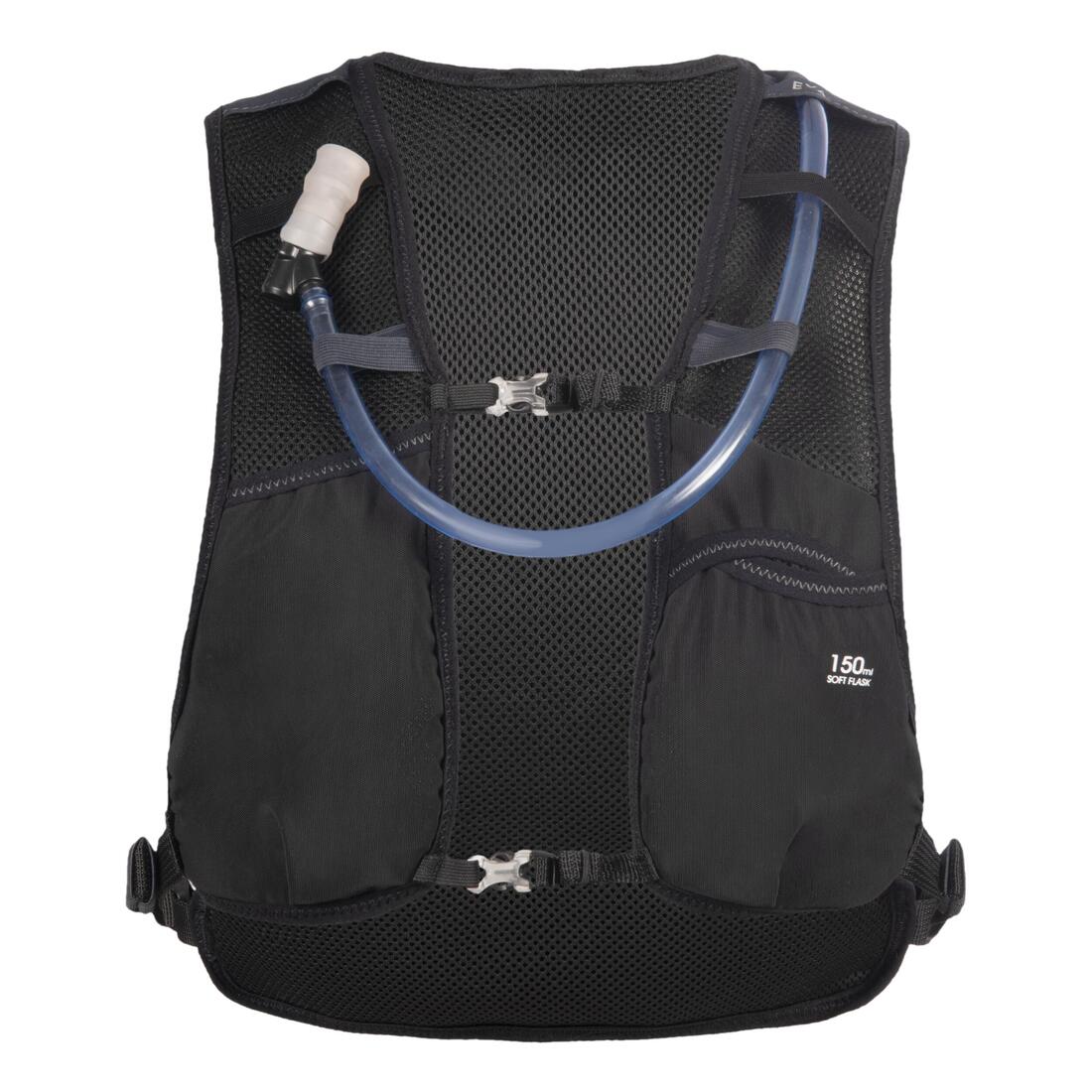 Sac d'hydratation mixte + poche à eau 1L incluse - KIPRUN 500 5L essentiel noir