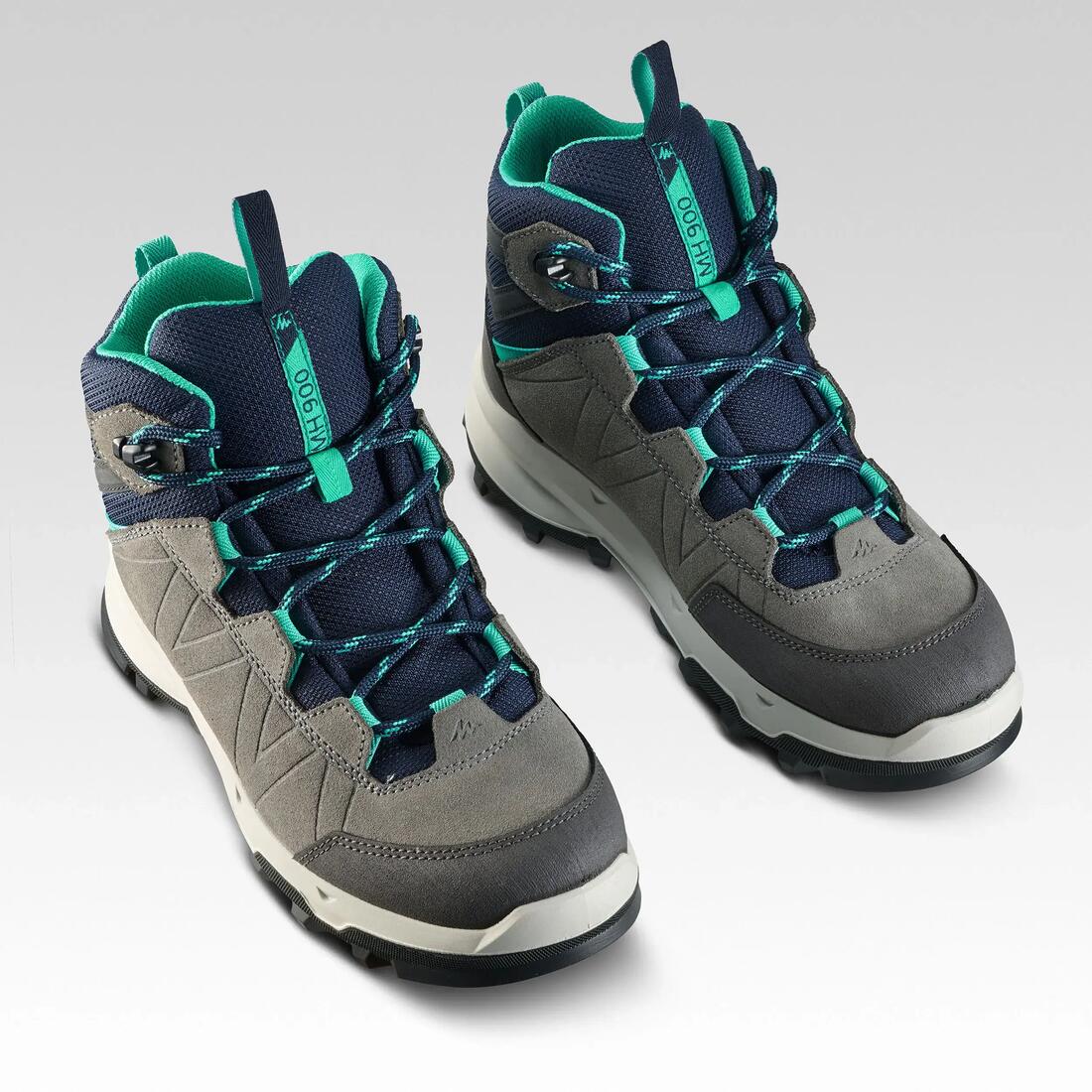 Chaussures hautes imperméables enfant de randonnée montagne - MH900 28-39