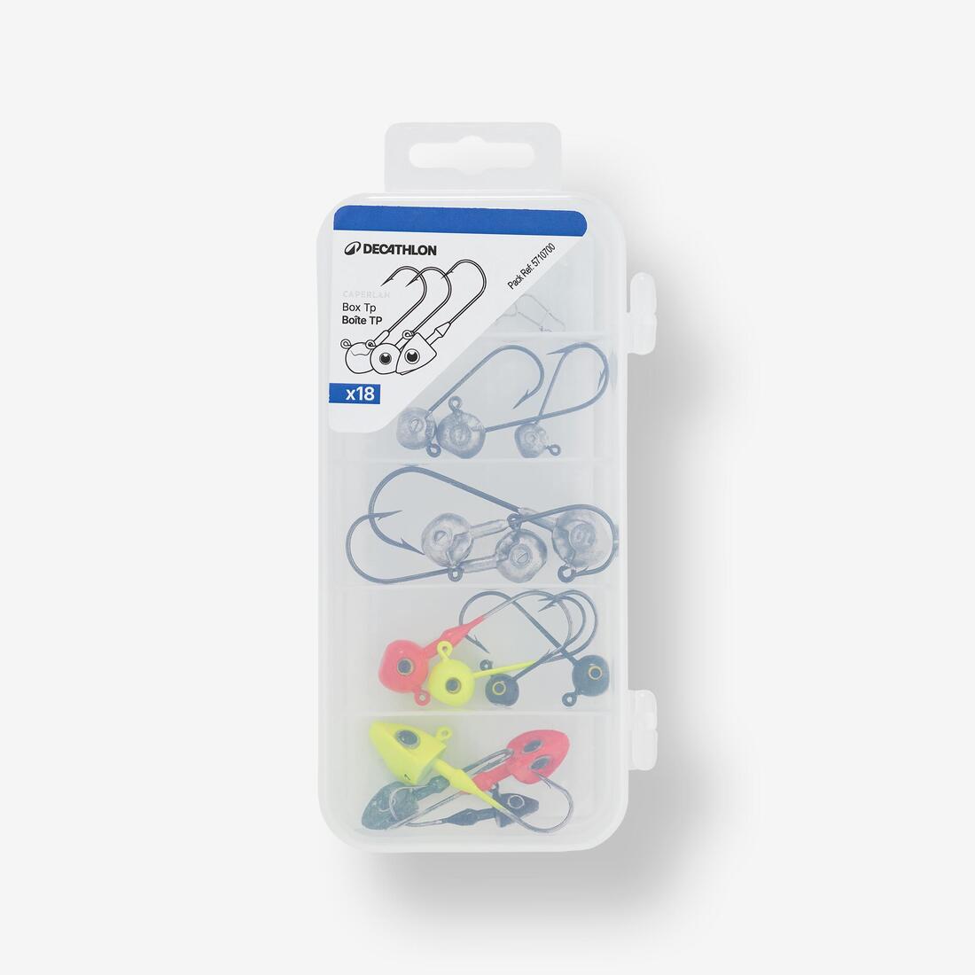 BOX TP assortiment de têtes plombées pour la pêche aux leurres souples