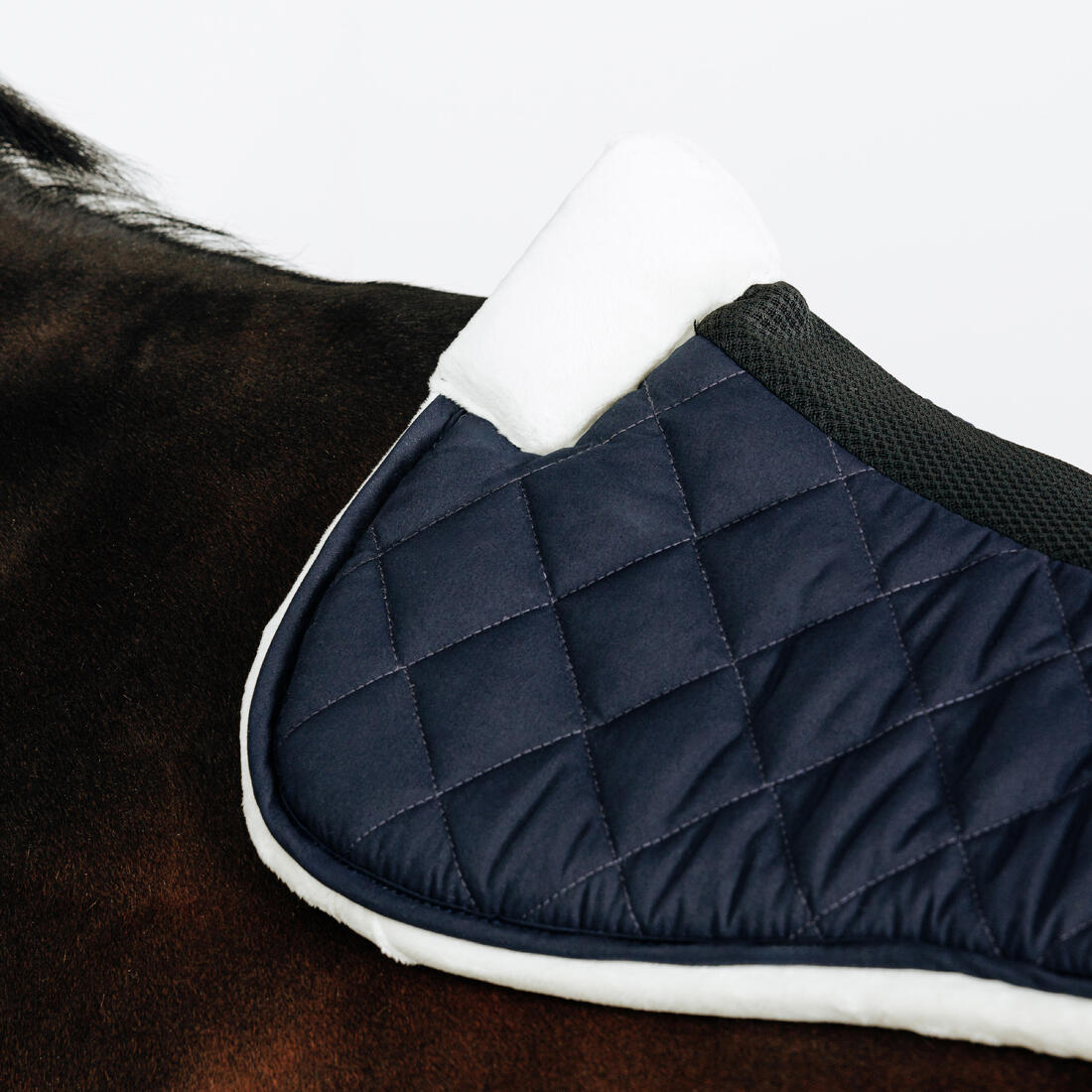 AMORTISSEUR CHEVAL ET PONEY MOUTON SYNTHETIQUE ROUGE GRENAT 500