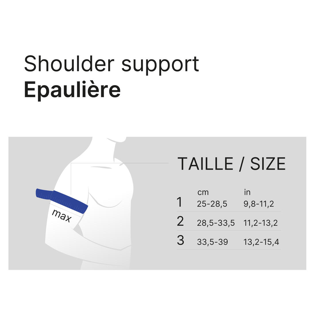 Epaulière droit ou gauche avec sangle de serrage