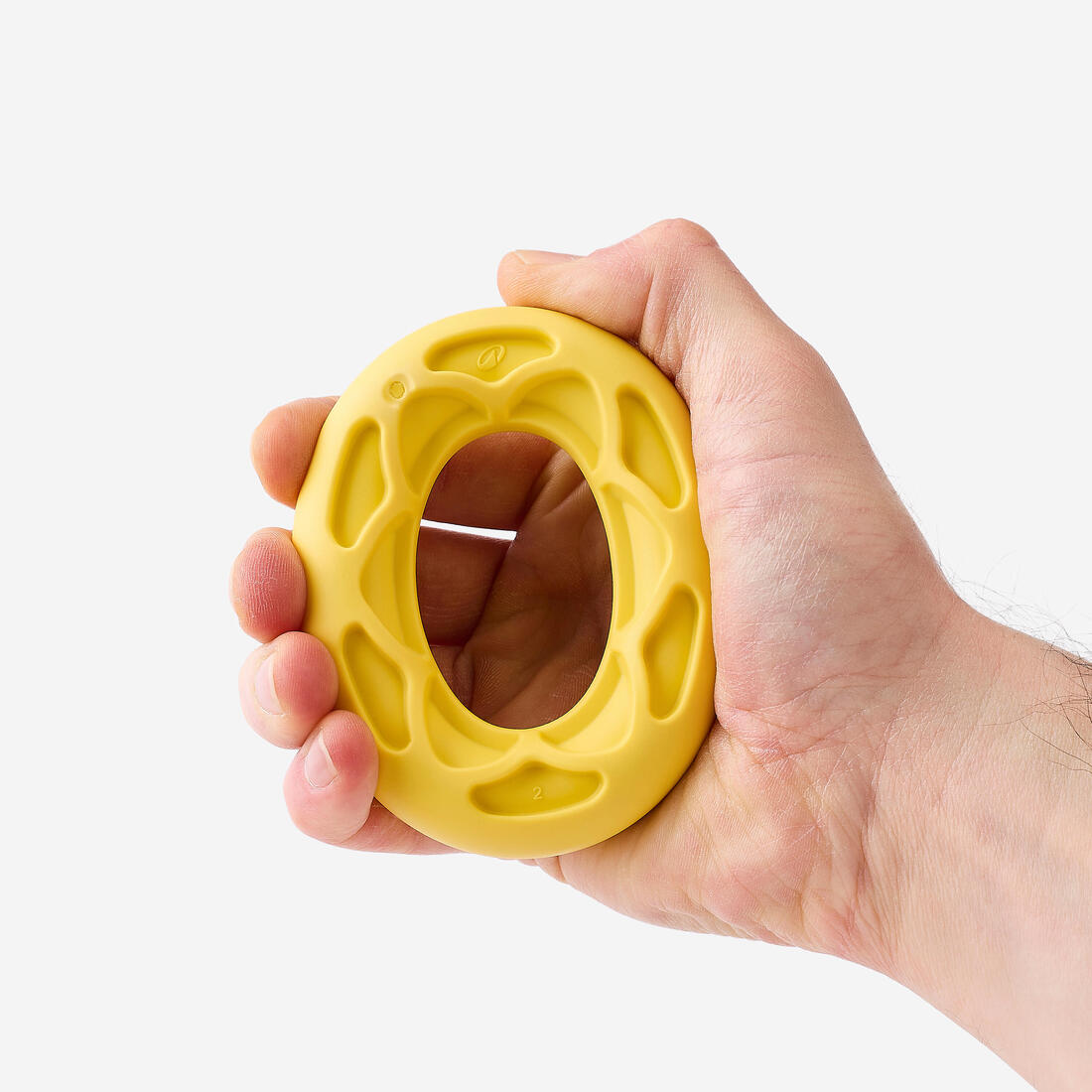 Handgrip de musculation résistance moyenne 14 kg, jaune