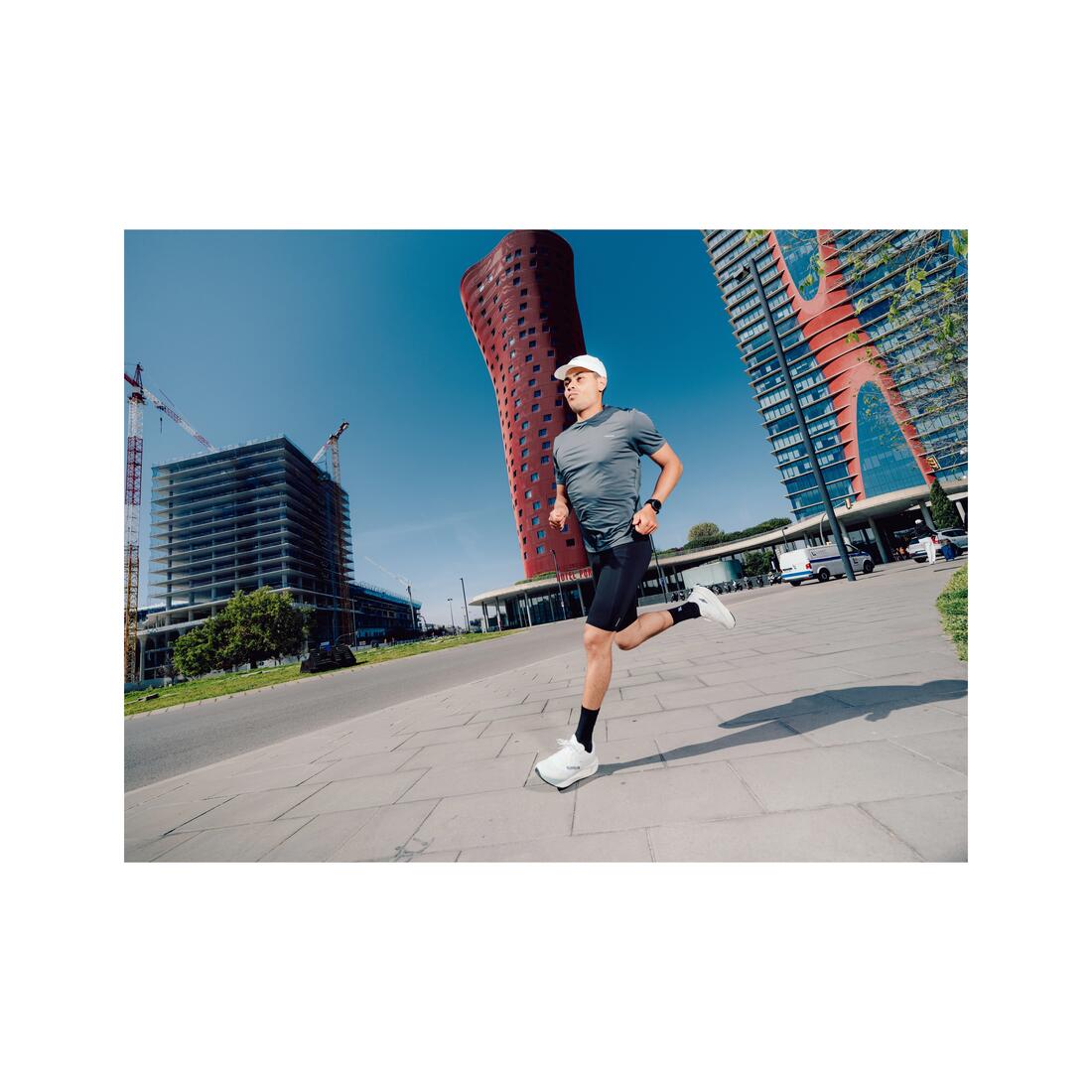 T-shirt de running respirant homme - kiprun run 500 dry