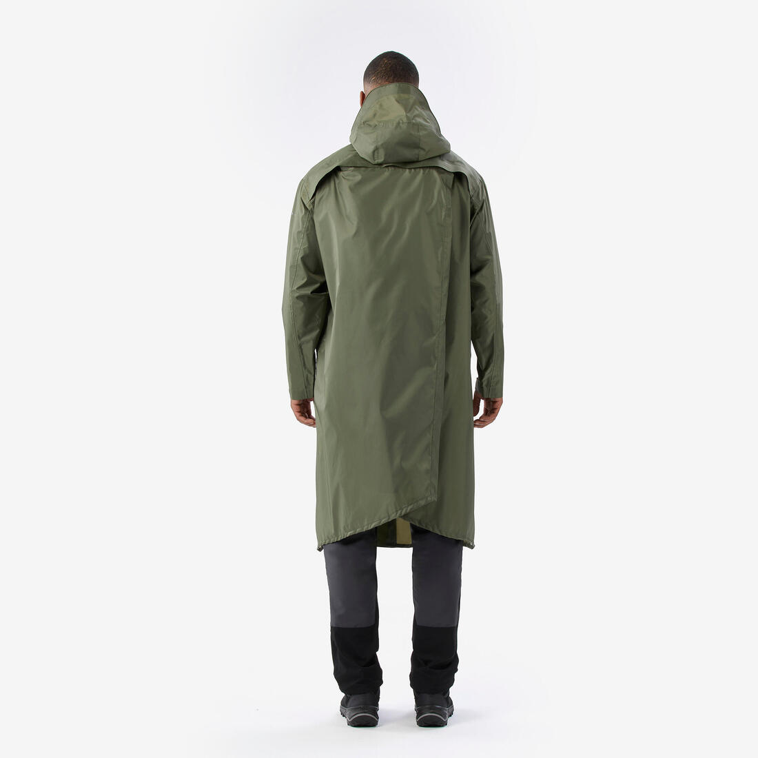 Poncho de pluie et de randonnée ajustable, 75 L max, MT900 2.0 Kaki