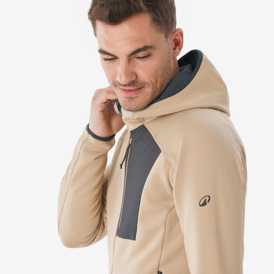 Polaire de randonnée montagne homme, MH500 full zip