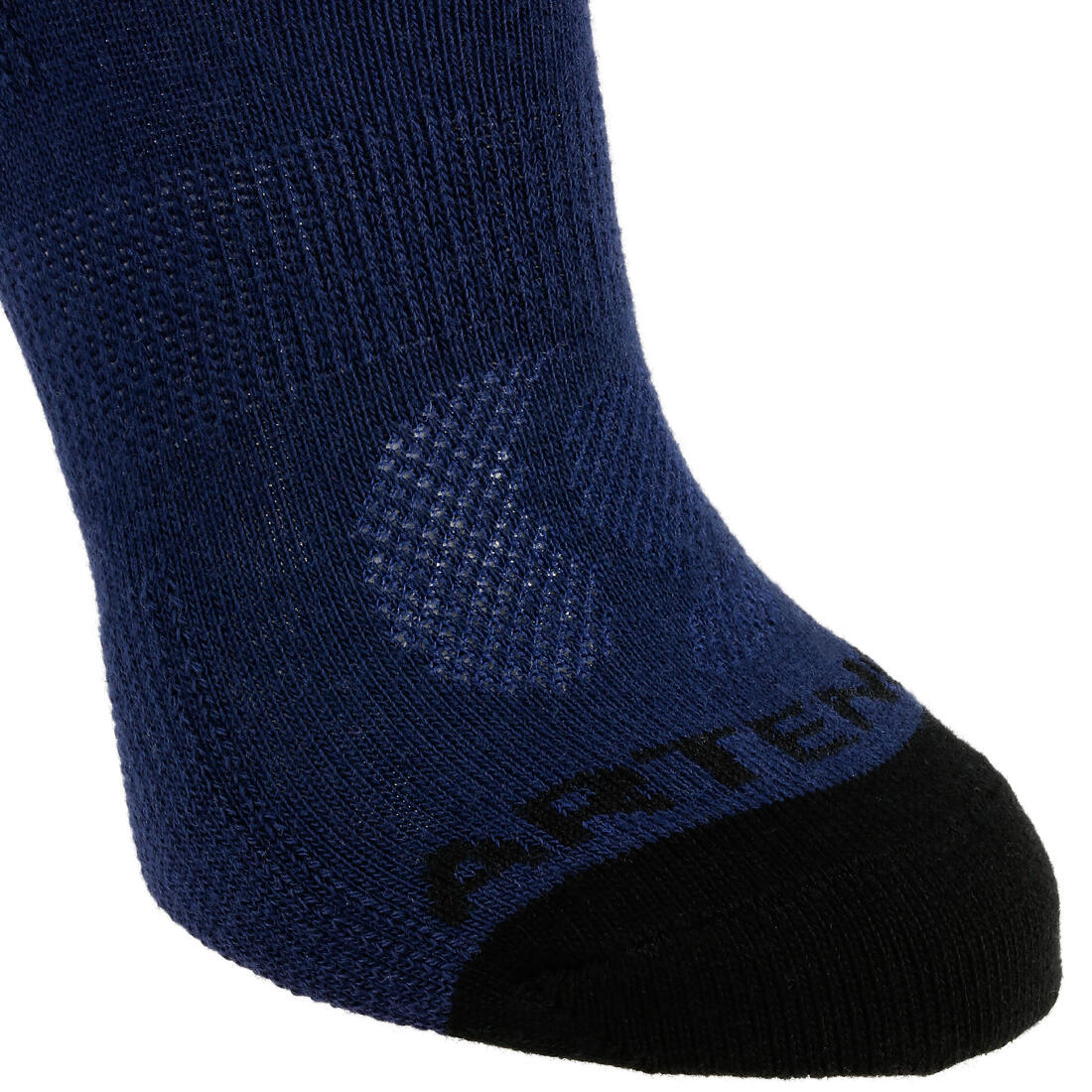 CHAUSSETTES DE SPORT ENFANT HAUTES ARTENGO RS 160 BLANC MARINE BLANC LOT DE 3