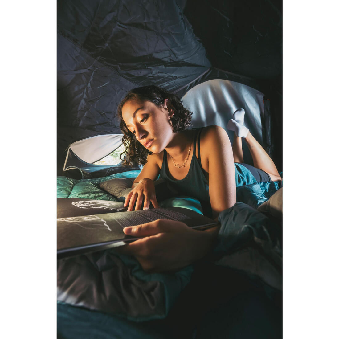 Tente de camping instantanée 2 places, 2 Seconds Fresh & Black