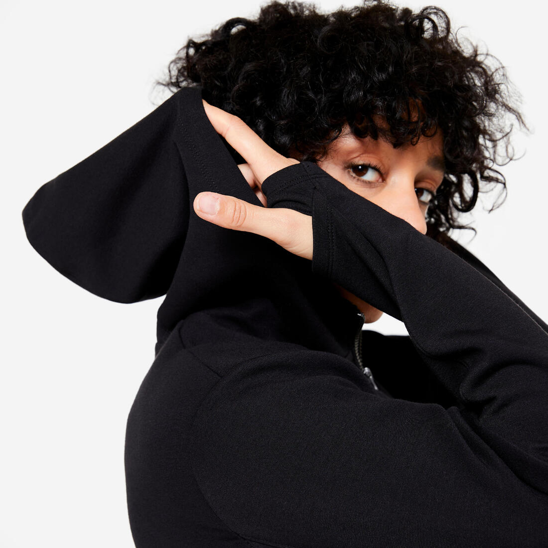 Sweat à capuche zippé femme