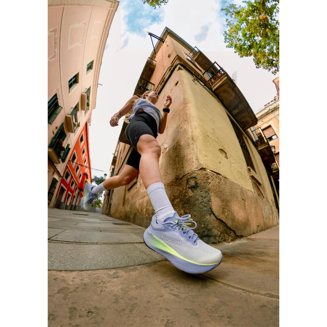 Débardeur court de running respirant femme - kiprun run 500 dry
