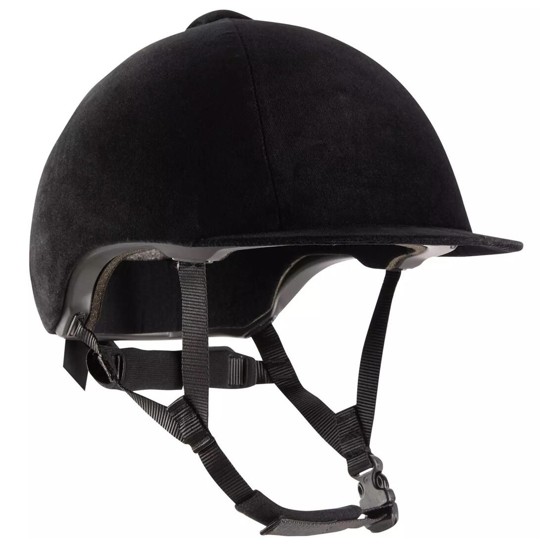 Casque équitation adulte et enfant - 140 velours noir – Default