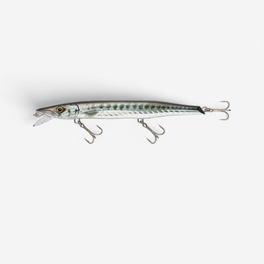 Jerkbait pêche au leurre en mer JERKUDA 170SP Blanc fluo