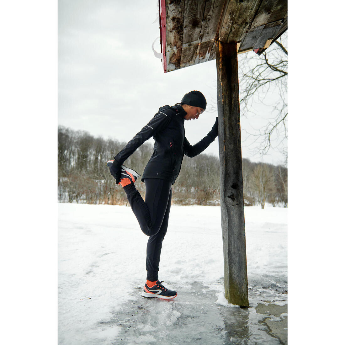 Bonnet running seamless adulte- kiprun noir