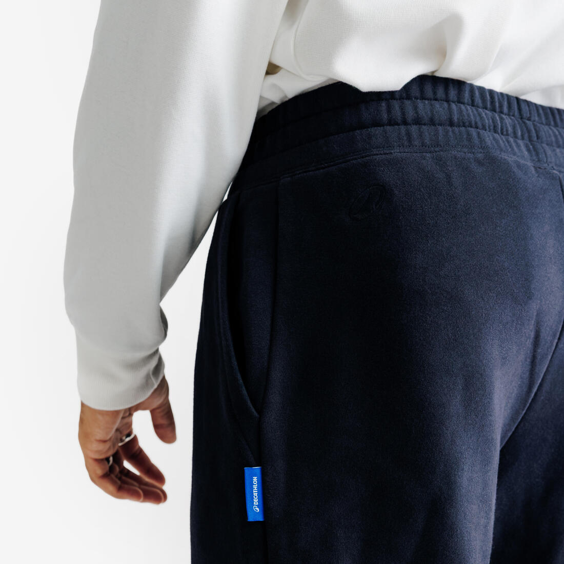 Pantalon jogging droit, homme, Elementals, noir