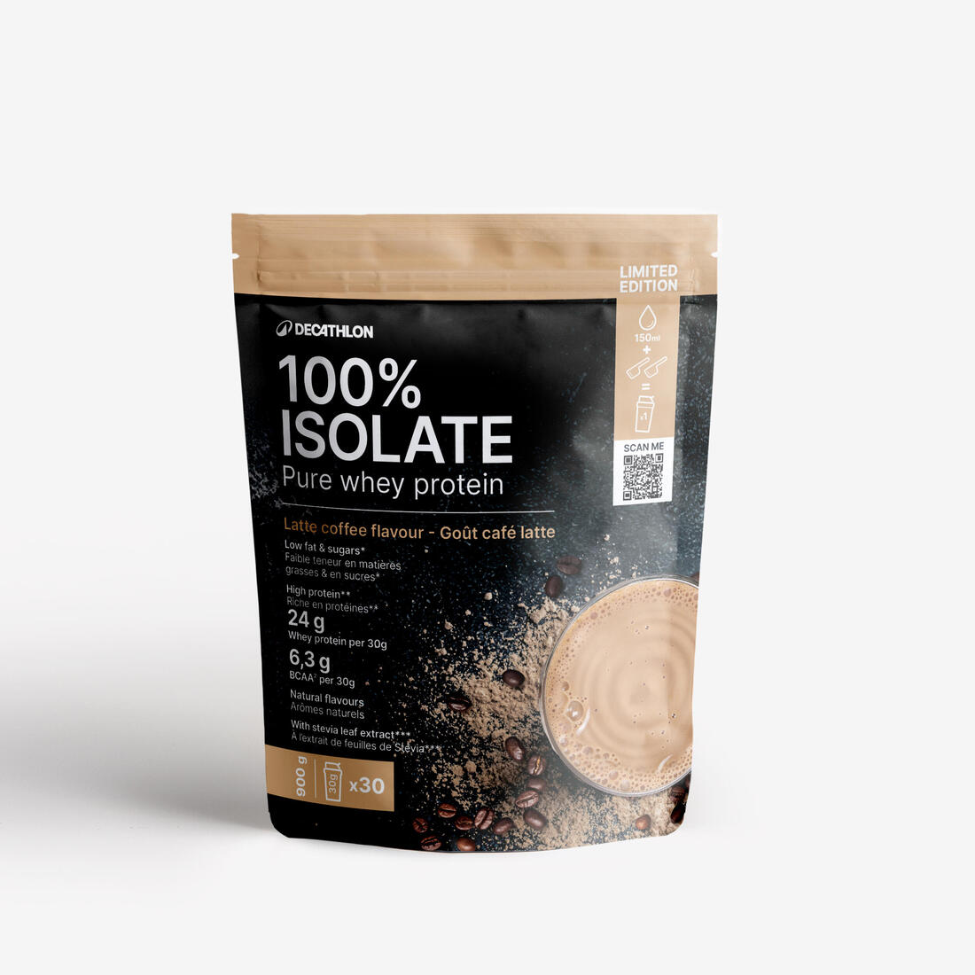 Pure whey 100% isolate café latte 900g