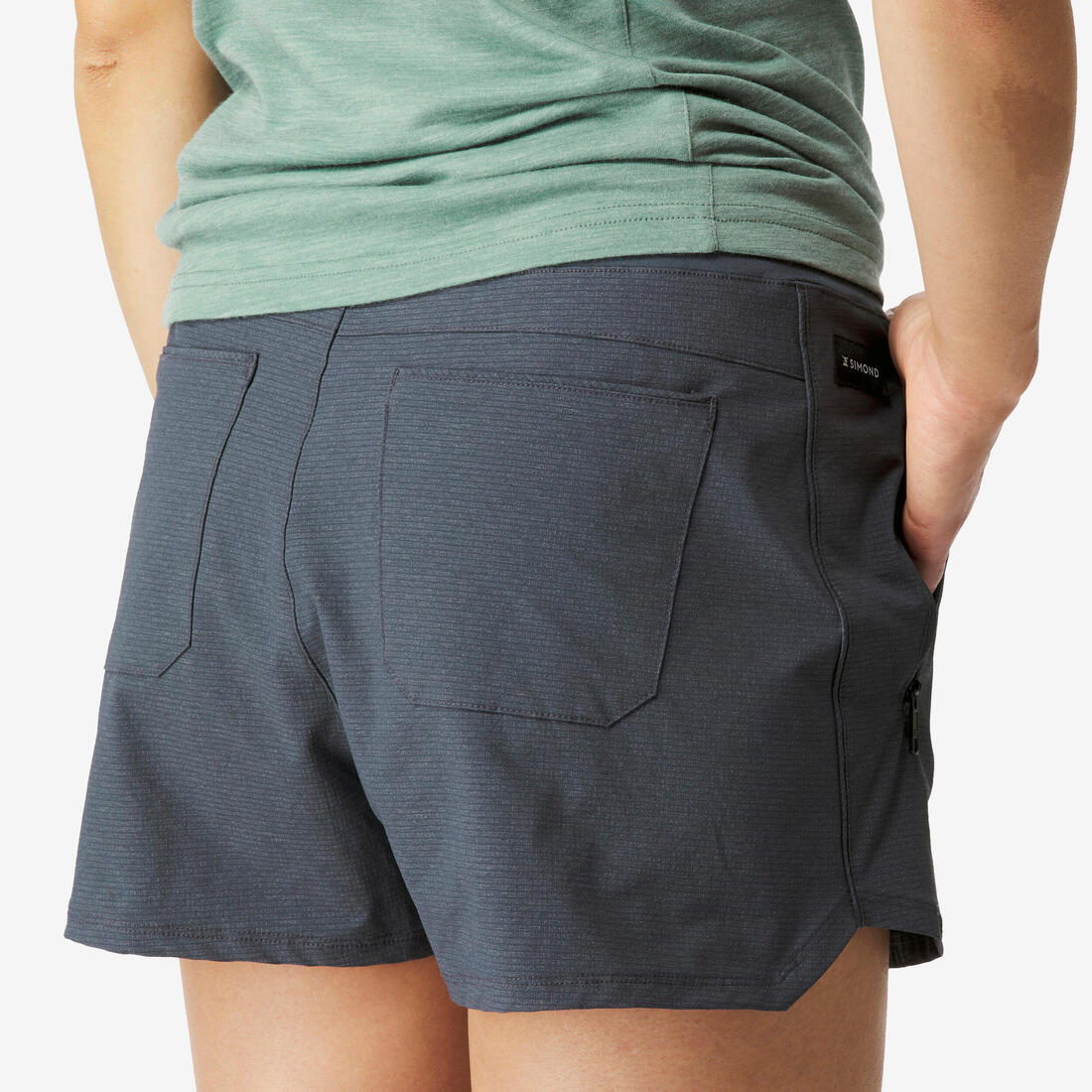 Short court de trekking Femme - TRAVEL 900 bleu