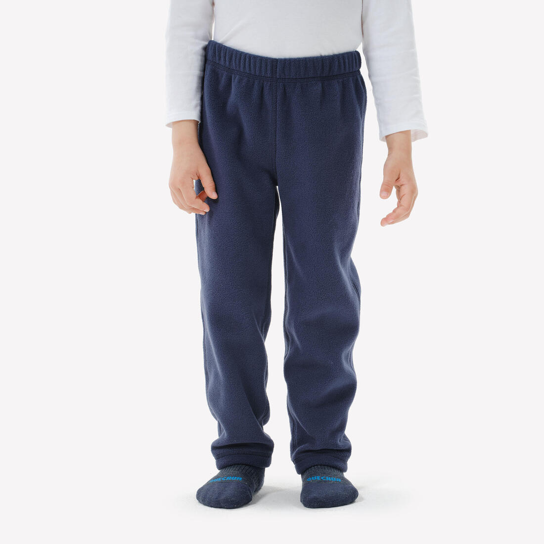Pantalon polaire de randonnée enfant 2-6 ans, MH100 bleu marine