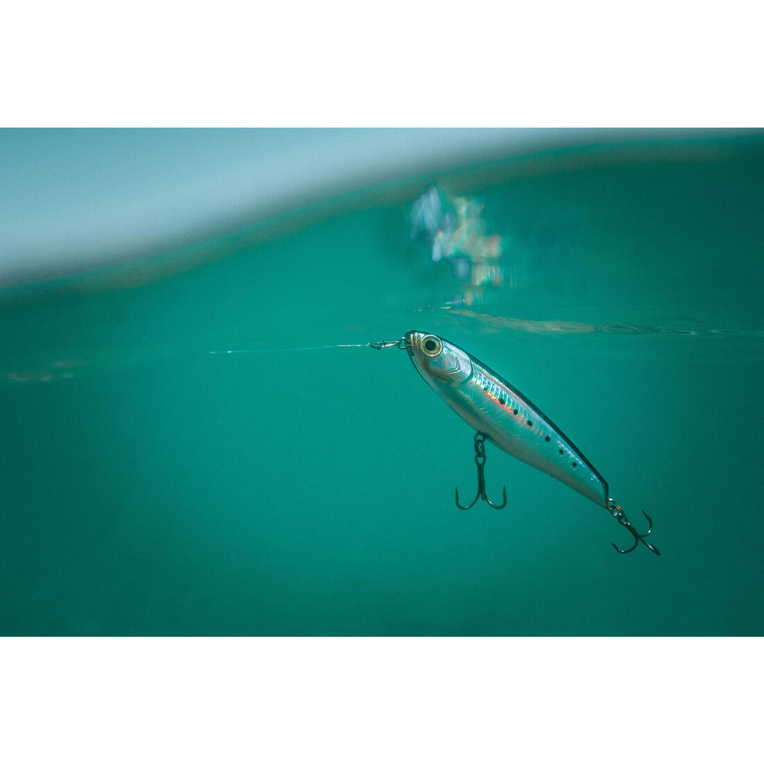 Poisson nageur stickbait pencil WIZDOM 95 F SARDINE BLEUE leurre en mer