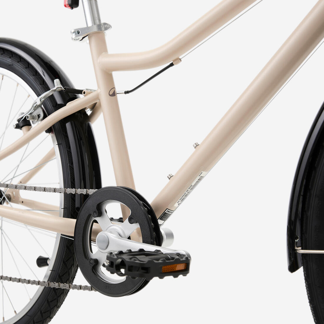 Vtc enfant riverside 500 noir corail 24 pouces 9-12 ans