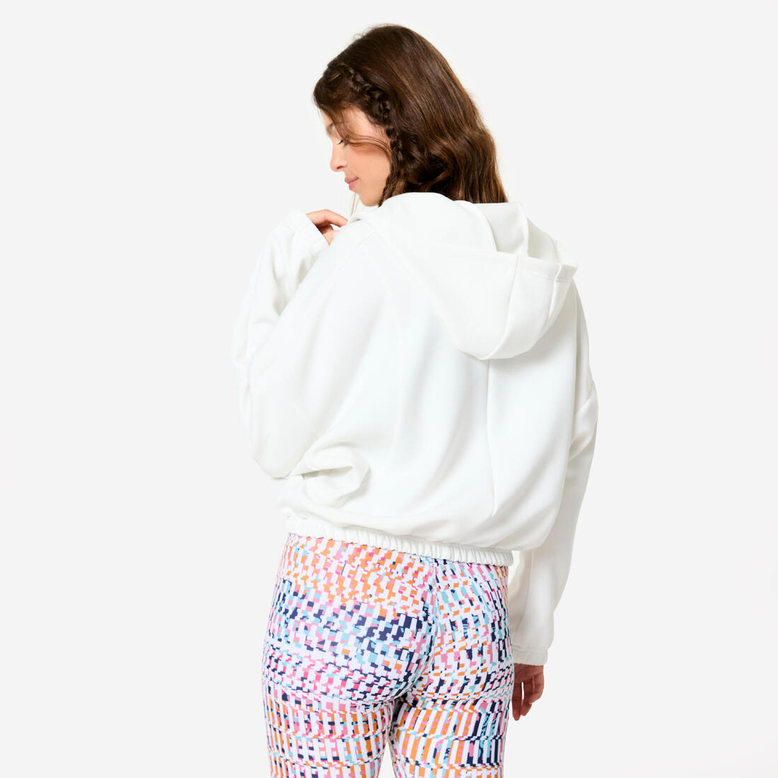 Veste à capuche de fitness manches longues femme